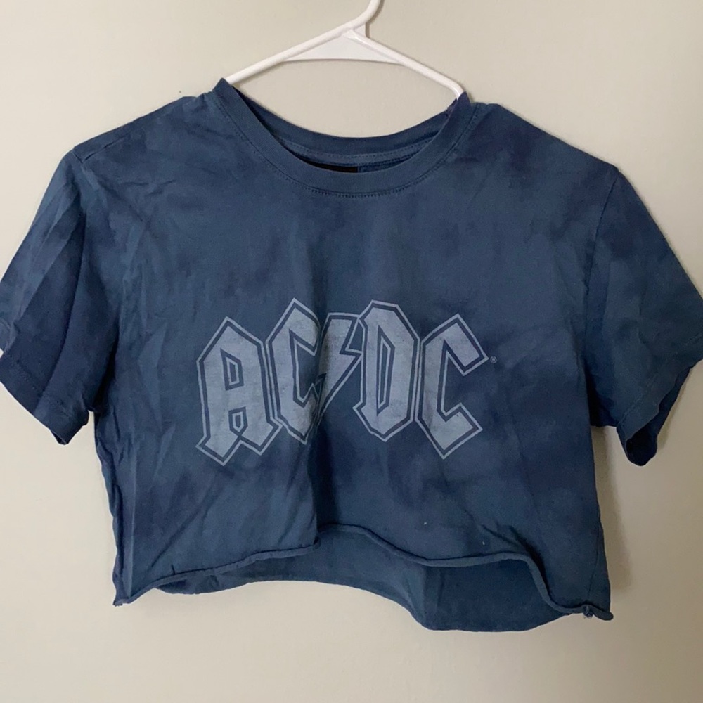 AC/DC Graphic Cropped Tee